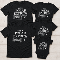 PERSONALISIERTER Name „Der Polarexpress – Admit One“ – Passende Weihnachtsoberteile für die ganze Familie – Erwachsene, Kinder und Babys – (separat erhältlich)