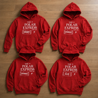 Polar Express mit persönlichem Namen – Weihnachts-Hoodie, T-Shirt oder Pullover – alle Größen