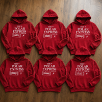 Polar Express mit persönlichem Namen – Weihnachts-Hoodie, T-Shirt oder Pullover – alle Größen