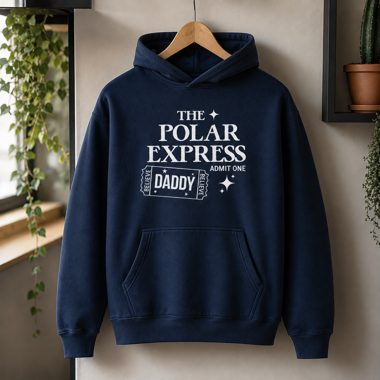 Polar Express mit persönlichem Namen – Weihnachts-Hoodie, T-Shirt oder Pullover – alle Größen