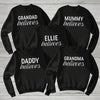 PERSONALISED Name Believes - Christmas Hoodie or Jumper Sweatshirt - All Sizes