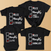 PERSONALISED Nice, Naughty Or... - Family Matching Christmas Tops - Adult, Kids & Baby - (Sold Separately)