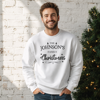 PERSONALISED Christmas At Surname - Christmas Jumper Sweatshirt - All Sizes