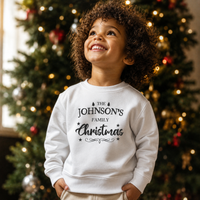 PERSONALISED Christmas At Surname - Christmas Jumper Sweatshirt - All Sizes