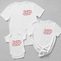 Christmas Crew Breast Pocket - Family Matching Christmas Tops - Adult, Kids & Baby - (Sold Separately)