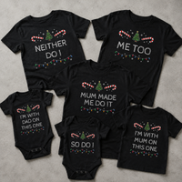I Don't Do Matching Christmas Outfits - Family Matching Christmas Tops - Adult, Kids & Baby - (Sold Separately)