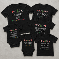 I Don't Do Matching Christmas Outfits - Family Matching Christmas Tops - Adult, Kids & Baby - (Sold Separately)
