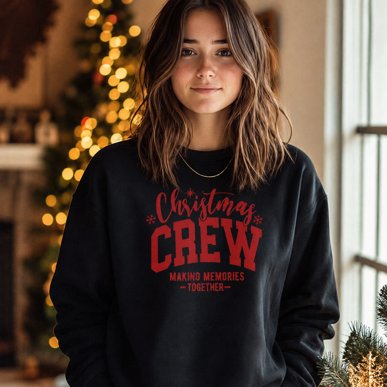 Christmas Crew Making Memories Christmas Sweater - Christmas Jumper Sweatshirt - All Sizes
