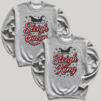 Sleigh Queen & Sleigh King - Christmas Matching - Christmas Sweaters - (Sold Separately)