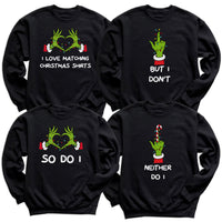 I Love Christmas Matching & But I Don't - Family Christmas Matching - Christmas Sweaters - (Sold Separately)