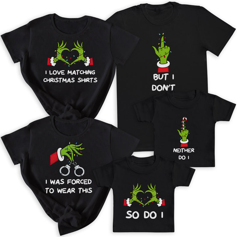 I Love Christmas Matching & But I Don't - Family Christmas Matching - Christmas Tops - (Sold Separately)
