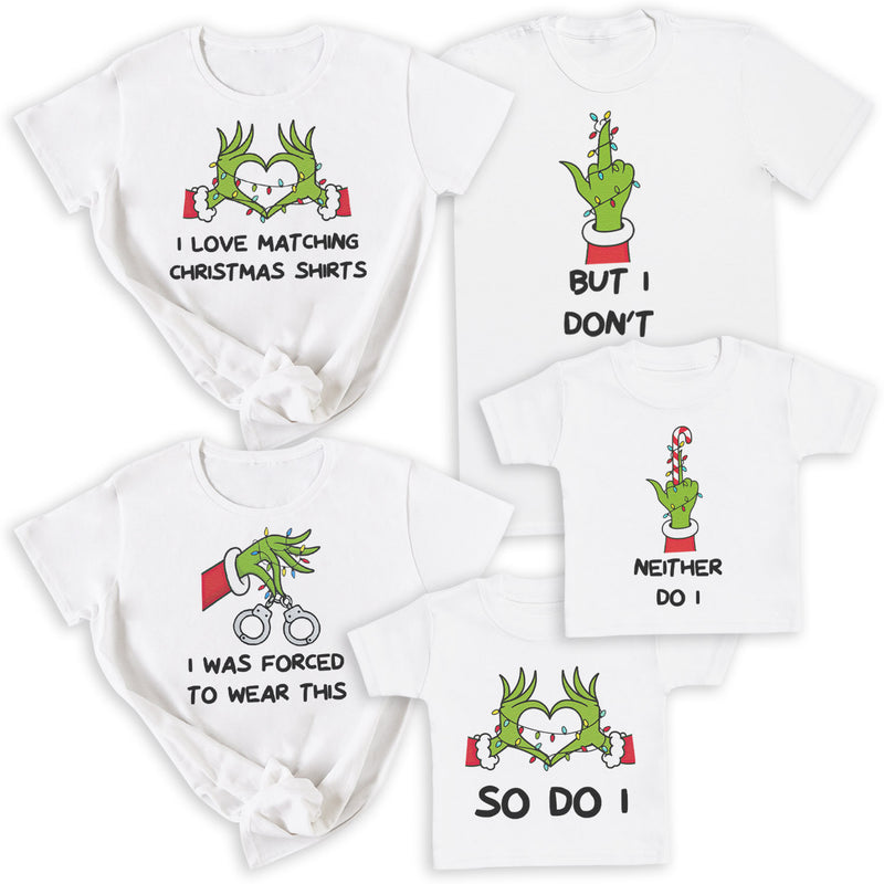 I Love Christmas Matching & But I Don't - Family Christmas Matching - Christmas Tops - (Sold Separately)