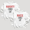 Naughty ish & Nice ish - Christmas Matching - Christmas Sweaters - (Sold Separately)