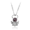 Elegant Angel Diamond Necklace with Projection Feature - Photo Projection Unique Gift