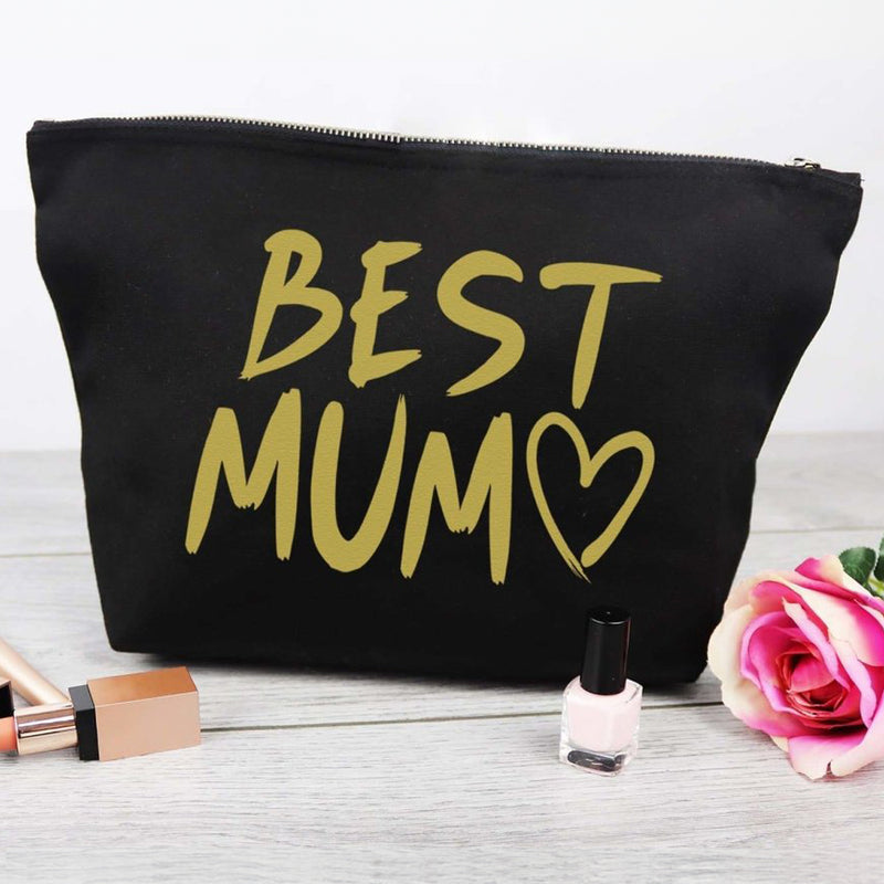 Best Mum - Canvas Accessory Make Up Bag