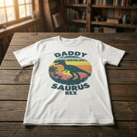 Retro Daddysaurus Rex - Mens T-Shirt - Dads T-Shirt
