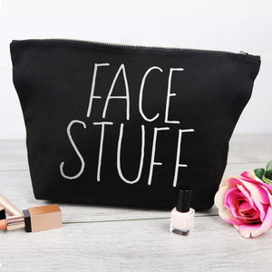 Face Stuff - Canvas Accessory Make Up Bag