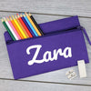 Personalised Name - 'Zara' Example - Pencil Case, Kids Pencil Case, Stationary Bag Holder