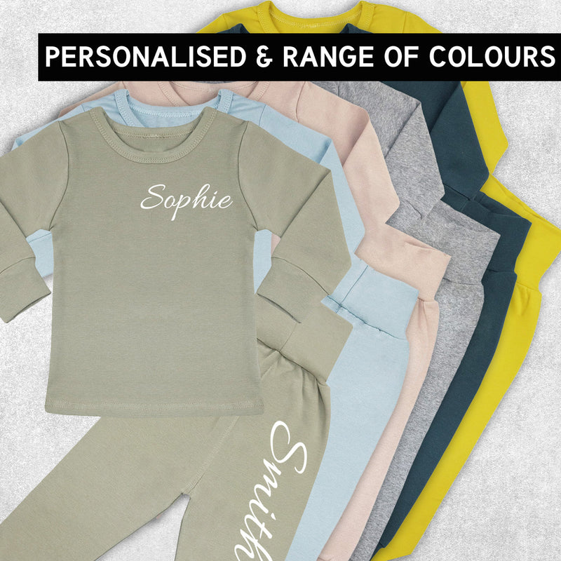 Washington Personalised Name Lounge Suit / Tracksuit - 6 Colours - 0M-7yrs