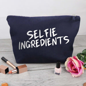 Selfie Ingredients - Canvas Accessory Make Up Bag