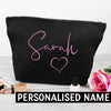 PERSONALISED Your Name - Canvas Accessory Make Up Bag