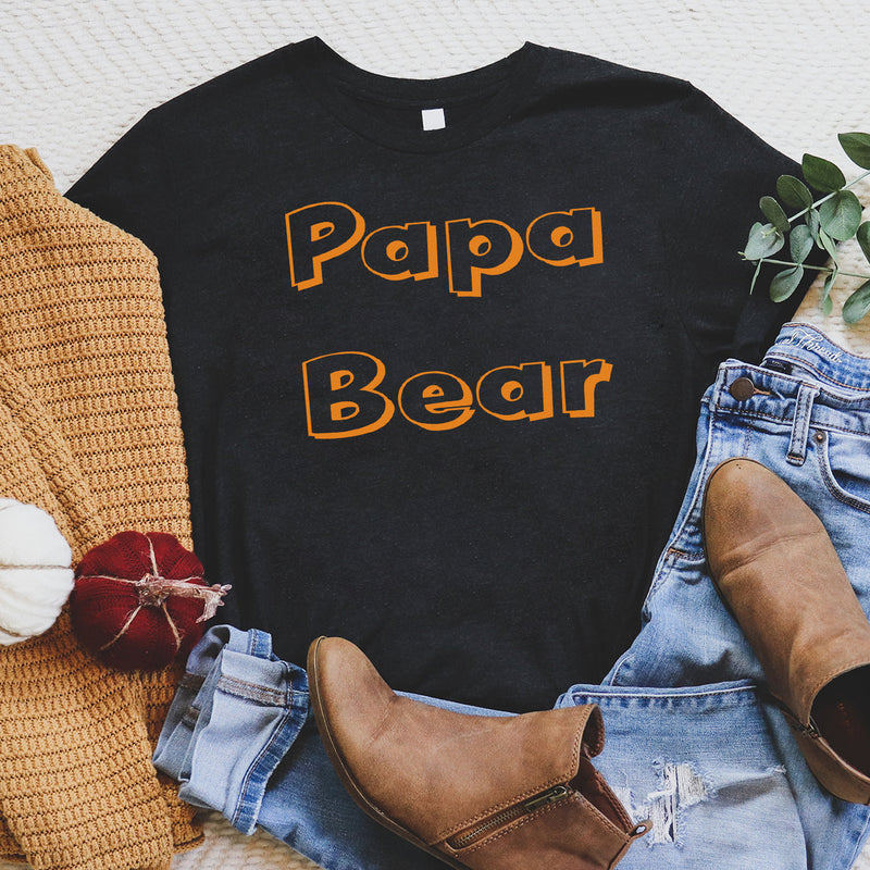 Papa Bear Mens T Shirt - Mens T-Shirt - Dads T-Shirt