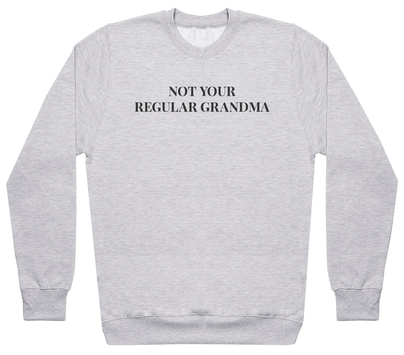 Not Your Regular Grandma - Black - Womens Sweater (6577504780337)