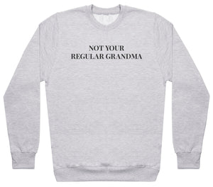 Not Your Regular Grandma - Black - Womens Sweater (6577504780337)
