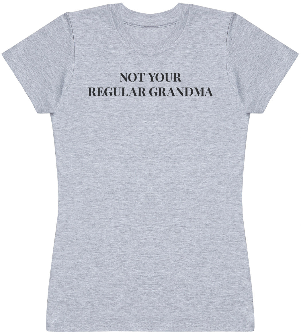 Not Your Regular Grandma - Black - Womens T - Shirt (6577504550961)