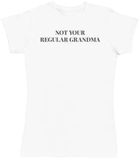 Not Your Regular Grandma - Black - Womens T - Shirt (6577504550961)