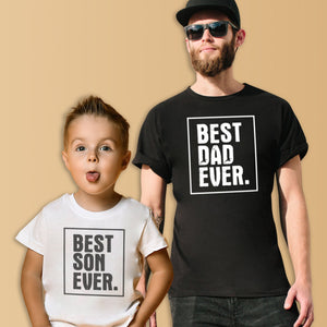 Best Dad & Son Evah - Mens T-Shirt & Bodysuit / T-Shirt - (Sold Separately)