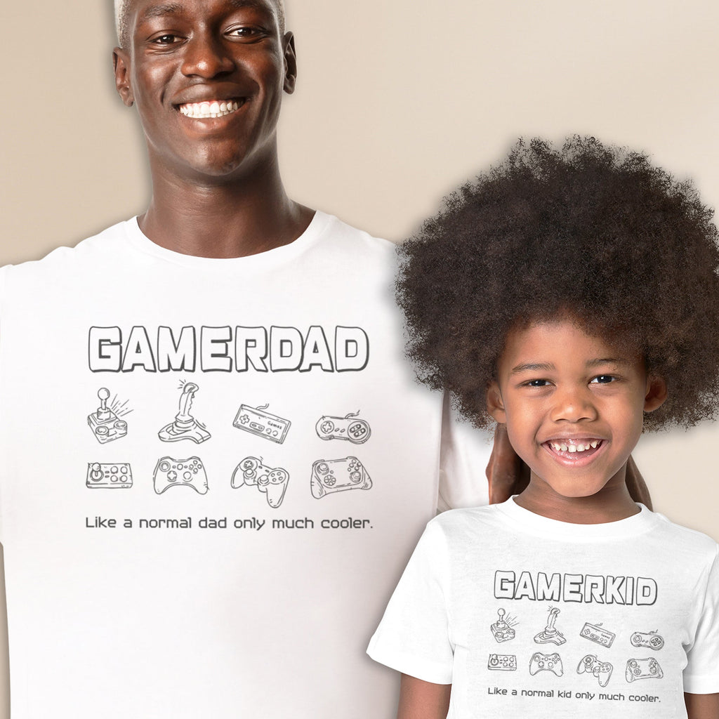 GamerDad & GamerKid - T-Shirt & Bodysuit / T-Shirt - (Sold Separately)