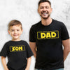 Boxed Best Dad & Son In The Galaxy - Dad T-shirt and Baby Vest - (Sold Separately)