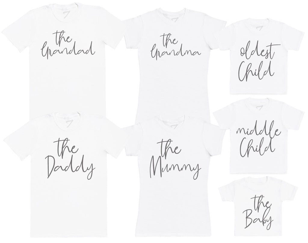 The Family Member Set - Matching Set - Baby / Kids T-Shirt, Mum & Dad T-Shirt (4188382134321)