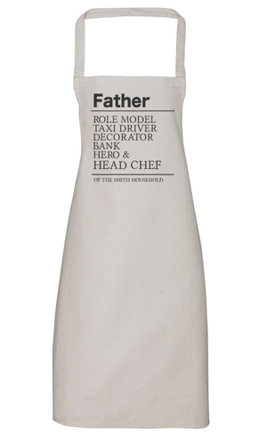 Personalised Father Roles - Men's Apron (4784723525681)
