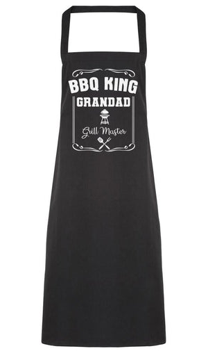 BBQ King - Grandad, Grill Master - Men's Apron (4784723492913)