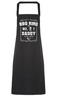 BBQ King No. 1 Daddy In The World - Men's Apron (4784723460145)