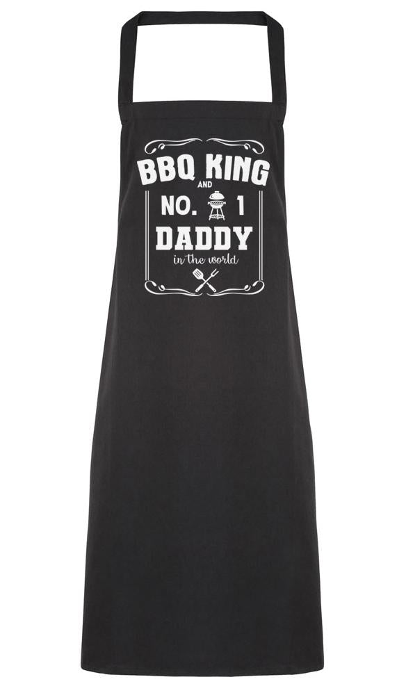 BBQ King No. 1 Daddy In The World - Men's Apron (4784723460145)