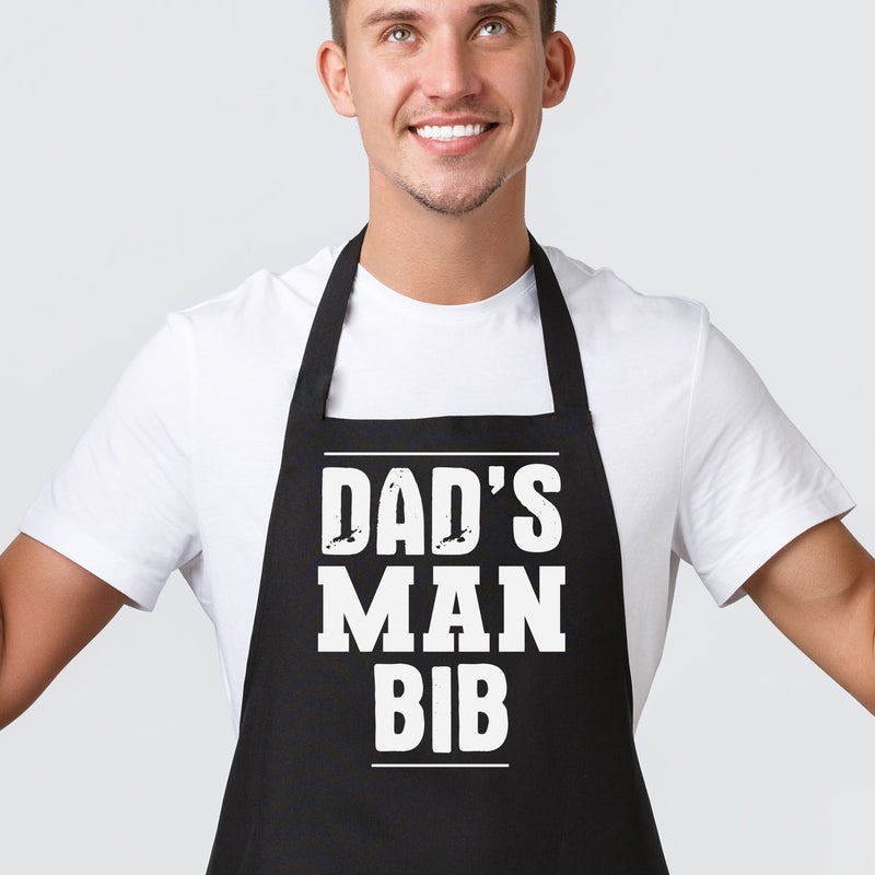 Dad's Man Bib - Men's Apron - Dads Apron