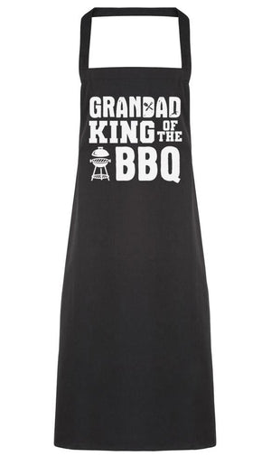 Grandad King Of The BBQ - Men's Apron (4784723263537)