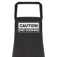 Caution Dad Cooking - Adult Apron (4784723165233)