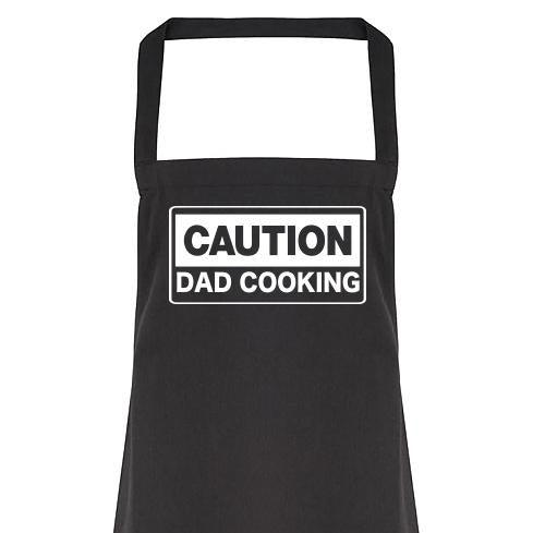 Caution Dad Cooking - Adult Apron (4784723165233)