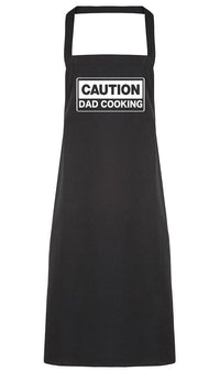 Caution Dad Cooking - Adult Apron (4784723165233)