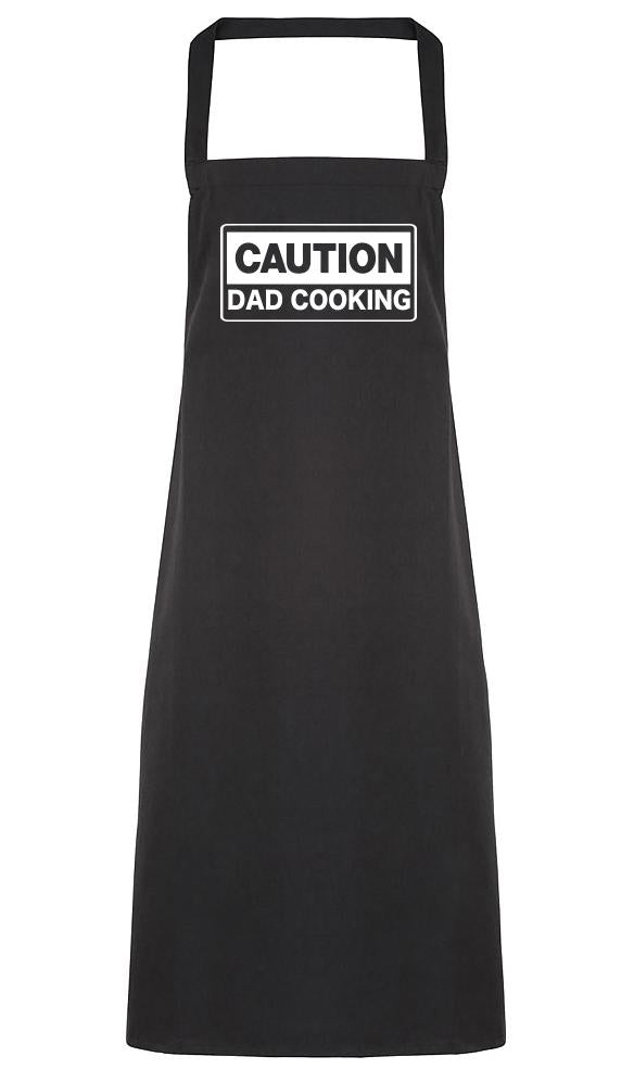 Caution Dad Cooking - Adult Apron (4784723165233)