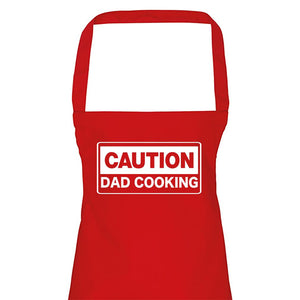 Caution Dad Cooking - Adult Apron (4784723165233)