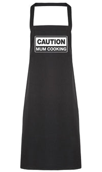 Caution Mum Cooking - Adult Apron (4784722968625)