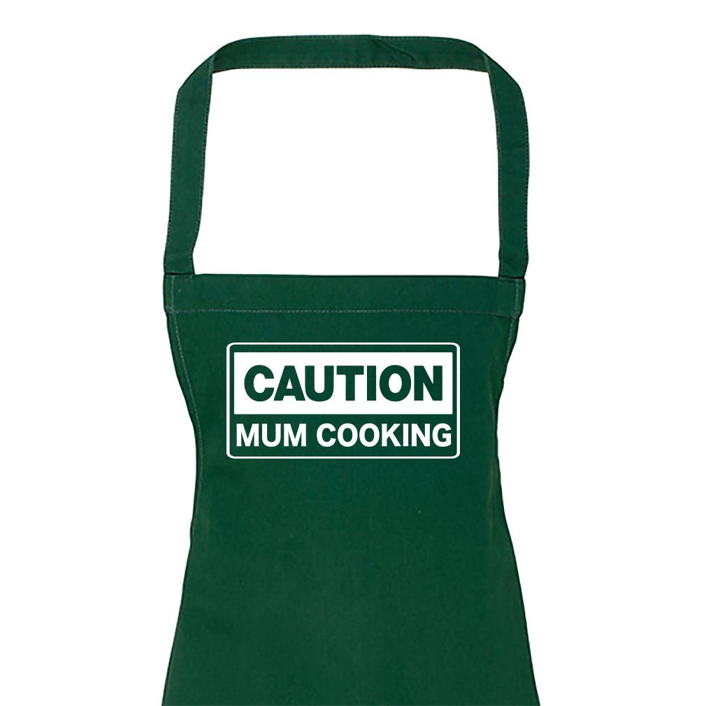 Caution Mum Cooking - Adult Apron (4784722968625)