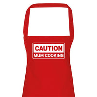 Caution Mum Cooking - Adult Apron (4784722968625)