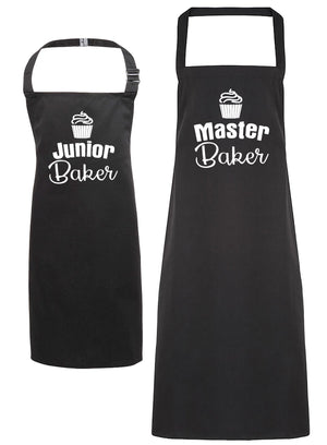 Master Baker & Junior Baker - Adult & Kids Apron Set (4784722575409)