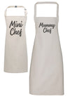 Mummy Chef & Mini Chef - Womens & Kids Apron Set (4784722608177)